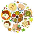 Authentic indian food, original delicious taste banner, flat vector illustration. Spicy asian foodstuff, piquant flavor