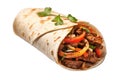 Authentic isolated mexican beef fajita