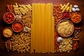 Authentic Italian pasta. Generative AI