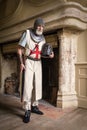 Medieval crusader in French castle