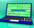 Authentic Laptop Shows Real Genuine Guaranteed