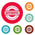 Authentic logo, simple style.