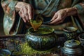 Authentic Matcha Tea Preparation