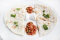 Authentic mexican barbacoa and carnitas mexican food Royalty Free Stock Photo