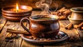 Authentic Mexican Cafe de Olla Coffee A Traditional Brewing Method Unveiled Royalty Free Stock Photo
