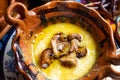 Mexican melted cheese `fundido` Royalty Free Stock Photo