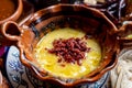 Mexican melted cheese `fundido` Royalty Free Stock Photo