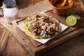 Authentic Mexican Taco de Carnitas Royalty Free Stock Photo