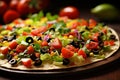 Authentic and mouthwatering mexican tostadas. scrumptious traditional dishes for a flavorful feast