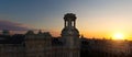 Authentic Old Havana Vieja buildings at sunset in historic city center near Central Park and El Capitolio