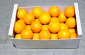 Authentic oranges crate of Valencia Royalty Free Stock Photo