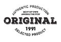 Authentic original product stamp Royalty Free Stock Photo