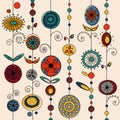 Authentic ornament design vector