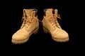 Authentic pair of 8 inch Yellow Work Boots