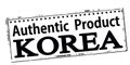 Authentic product Korea