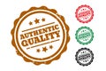 Authentic quality rubber stamps set of four