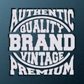 Authentic quality vintage stamp