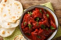 Authentic Rajasthani Jungli Maas Recipe close-up in the bowl. Horizontal top view Royalty Free Stock Photo