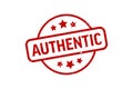 Authentic - Stamp, Imprint, Seal Template. Vector Stock Illustration Royalty Free Stock Photo