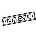 AUTHENTIC stamp on white Royalty Free Stock Photo