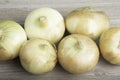 Authentic Sweet Southern Onions On A Wood Board Royalty Free Stock Photo