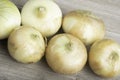Authentic Sweet Southern Onions On A Wood Board Royalty Free Stock Photo