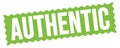 AUTHENTIC text written on green stamp sign Royalty Free Stock Photo