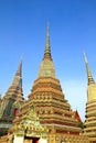 Authentic Thai Architecture in Wat Pho Royalty Free Stock Photo