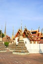 Authentic Thai Architecture in Wat Pho Royalty Free Stock Photo