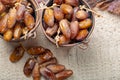 Authentic Tunisian Deglet Nour dried dates with soft honey-like taste