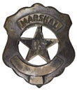 Authentic US Marshall Badge Royalty Free Stock Photo