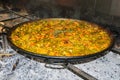 Authentic Valencian Paella in Valencia, Spain Royalty Free Stock Photo