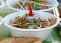 Selling authentic Vietnamese soup at the Asian Street Food Festival in Prague