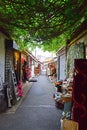 An authentic view of Marche aux Puces de Saint-Ouen, Paris, France Royalty Free Stock Photo