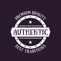 Authentic vintage emblem, badge, vector label Royalty Free Stock Photo