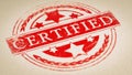 Authenticity Certificate Royalty Free Stock Photo