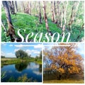 Author photo collage nature seasons"