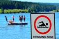 Authorise swimming zone