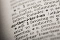 Authoritarian in a Dictionary