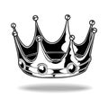 Crown Black And White King Queen Vector 22