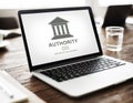 Authority Government Pillar Graphic Concept Royalty Free Stock Photo