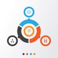 Authority Icons Set. Collection Of Approved Target, Report Demonstration, Team Meeting And Other Elements. Also Includes