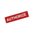 AUTHORIZE STAMP WITH TEXT