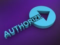 authorize word on purple