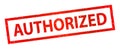 Authorized grunge stamp seal Royalty Free Stock Photo