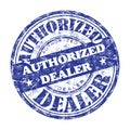 Authorized dealer rubber stamp Royalty Free Stock Photo