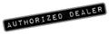 Authorized Dealer rubber stamp