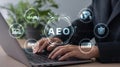 Authorized economic operator aeo certification benefits and compliance for global trade management Royalty Free Stock Photo