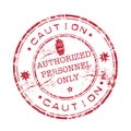 Authorized personnel only Royalty Free Stock Photo