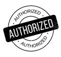 Authorized rubber stamp Royalty Free Stock Photo